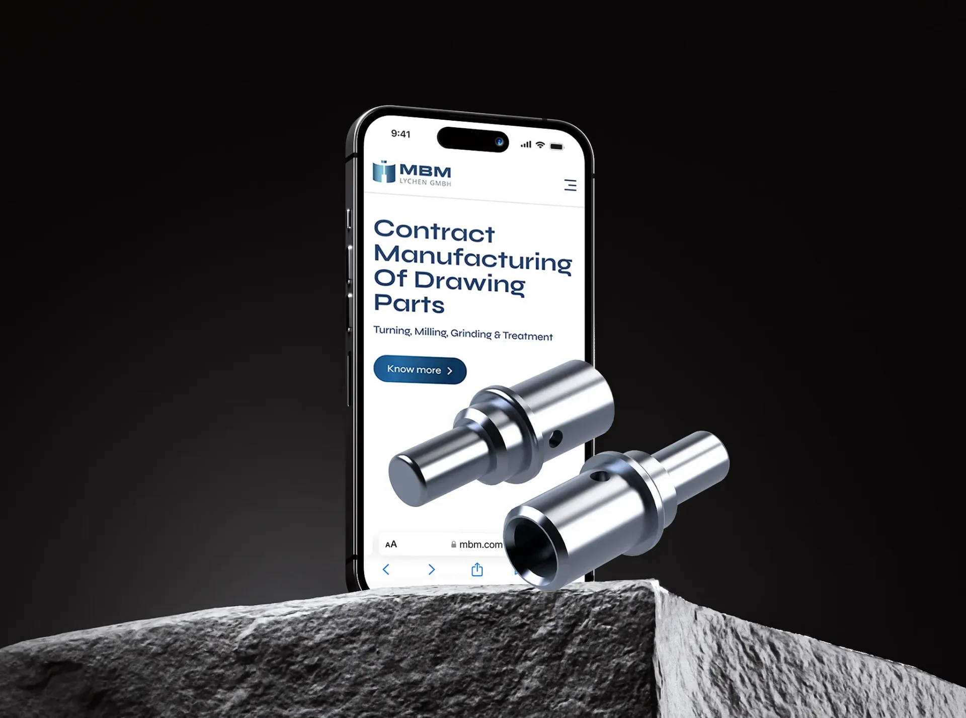 MBM Lychen mobile site design